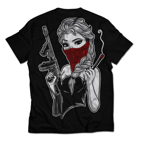 Princess Elsa Masked Bandit T-Shirt