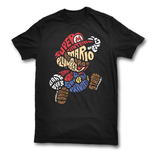 Super Mario Typography Unisex T-shirt
