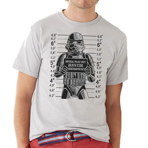 Star Wars Busted! Stormtrooper Mug Shot Unisex T-Shirt